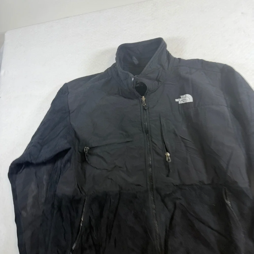The North Face Denali Black Full Zip Fleece Jacket Mens XL Reinforced Overlay